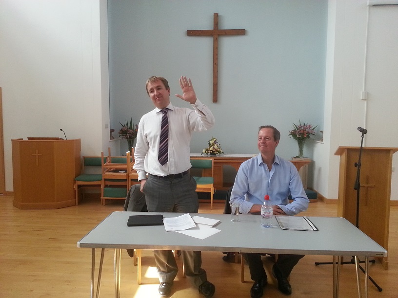 Nigel Mills MP introduces Nick Boles MP, Minister for Planning, to Amber Valley constituents