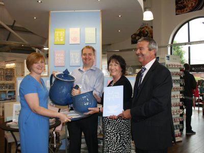 Denby Pottery Visit with Pauline Latham OBE MP & local artist Sarah Marley