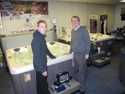 East Midlands Spas visit, with their new apprentice